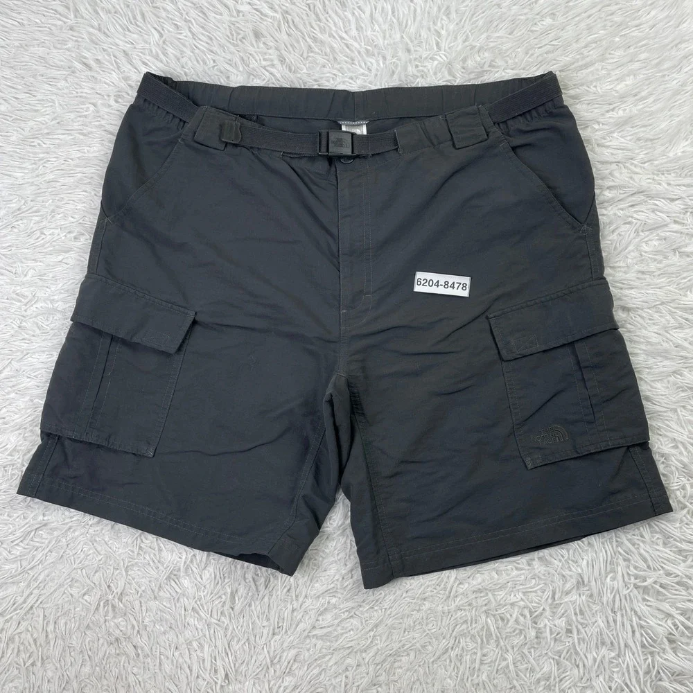 North‎ Face Shorts Mens Extra Large Gray Nylon Belted Cargo 40